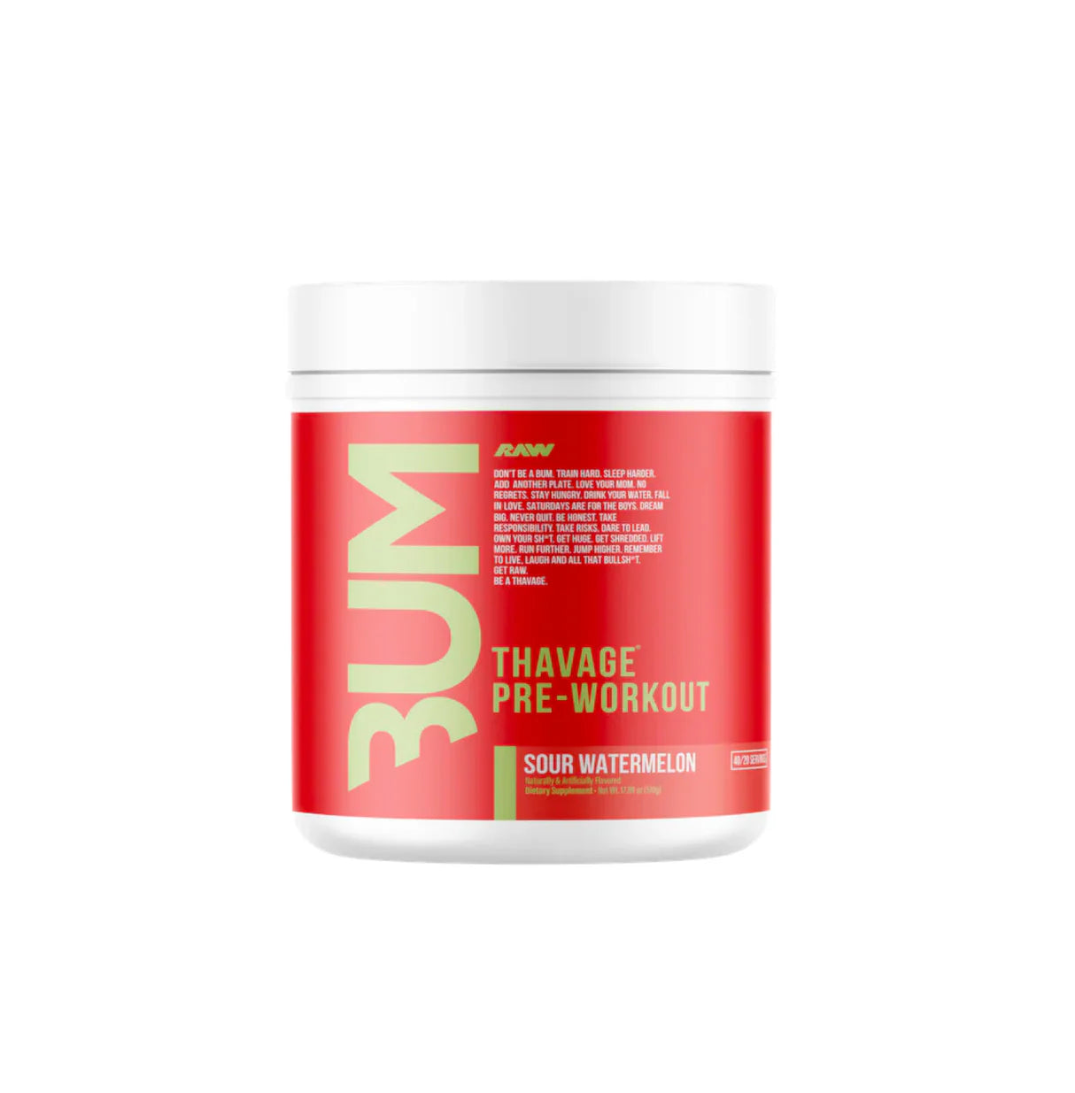 RAW X CBUM THAVAGE PRE WORKOUT