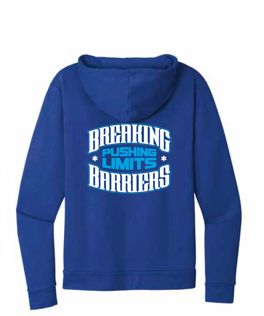 GYFITNESS ZIP UP HOODIE - BLUE