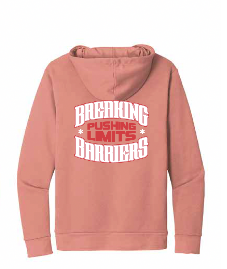 GYFITNESS PULL OVER HOODIE - DESERT PINK