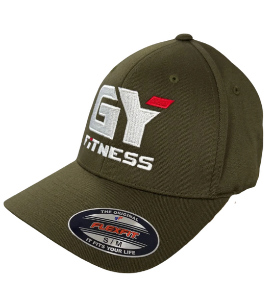 GYFITNESS FLEX FIT HAT -  OLIVE GREEN