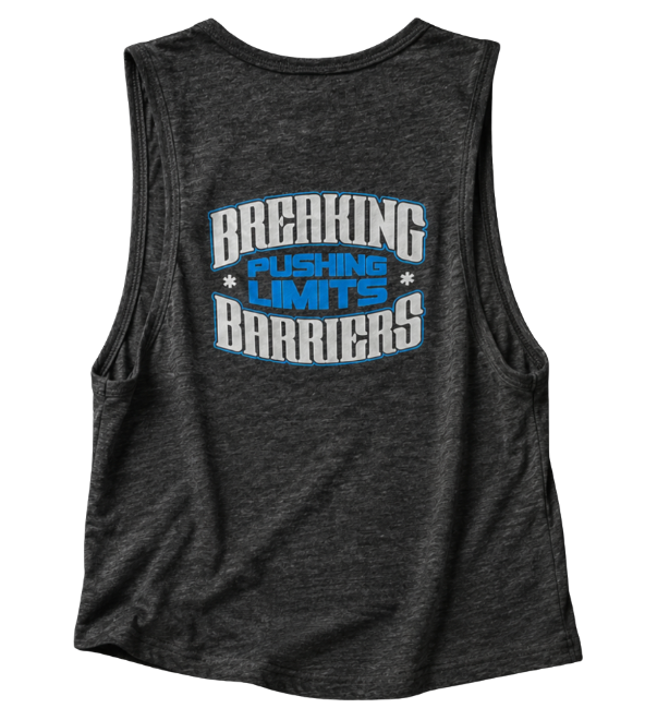 GYFITNESS CROP TANK - GRAY