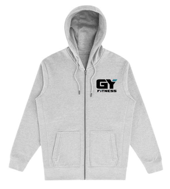 GYFITNESS ZIP UP HOODIE - GREY