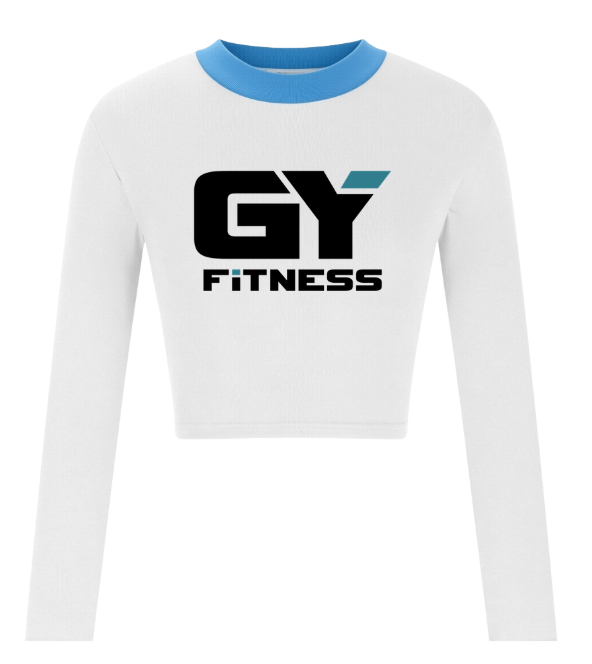 GYFITNESS DRIFIT CROP LONG SLEEVE - WHITE