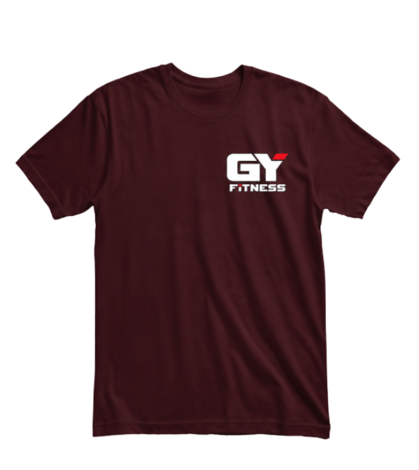 GY FITNESS BASIC TEE - OXBLOOD