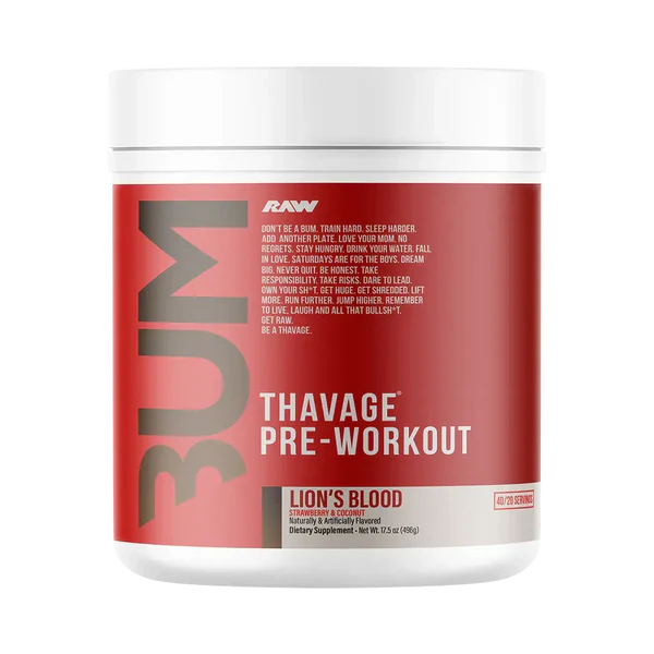 RAW X CBUM THAVAGE PRE WORKOUT