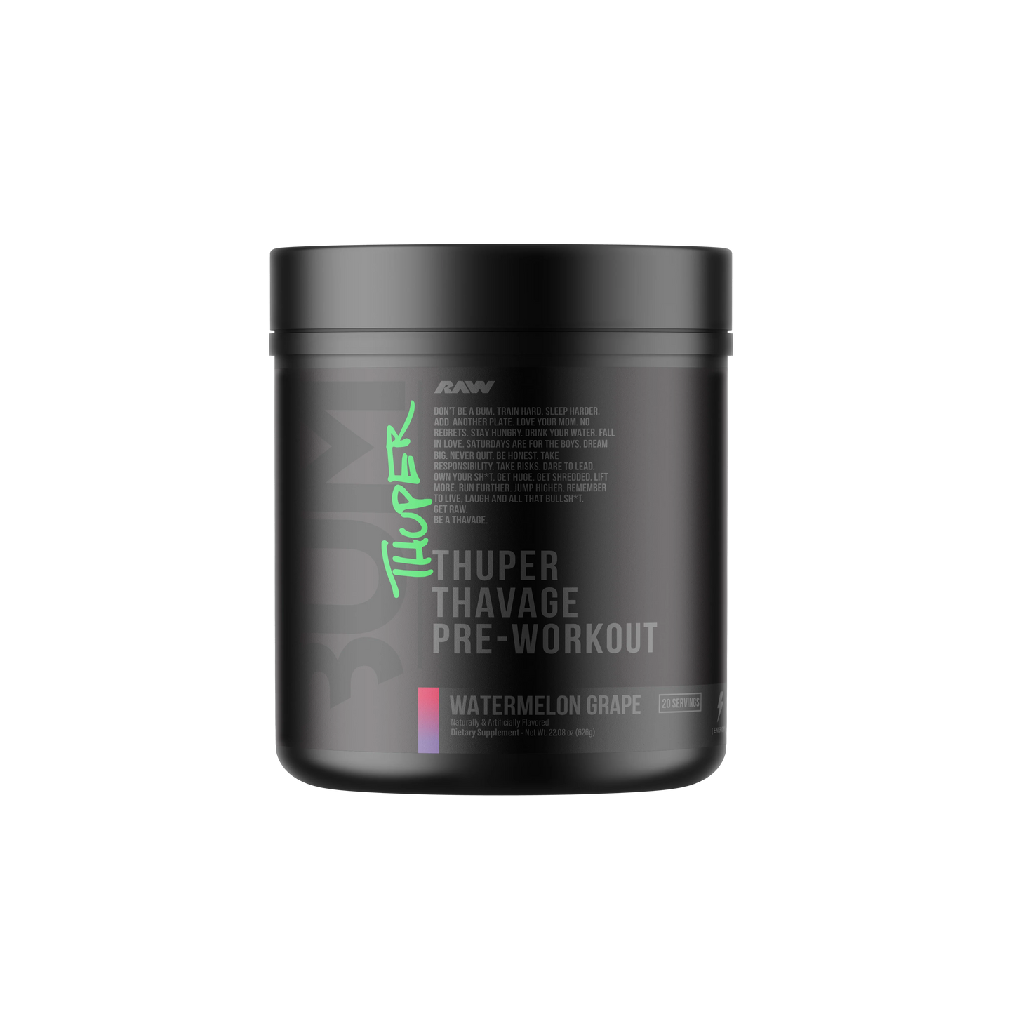 RAW X CBUM THUPER THAVAGE PRE-WORKOUT